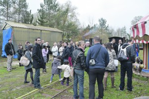 Le public est venu découvrir les 4 petits trains de la Grande Guerre.