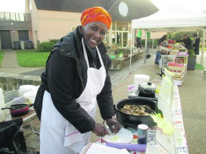 Claudia Lolot, traiteur cuisine du monde, est présente également.