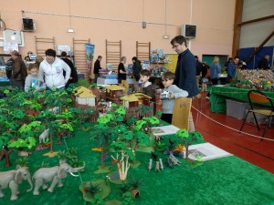 Toute l’histoire de Mowgli était racontée sur le diorama.