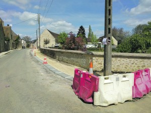 Les travaux rue du Château.