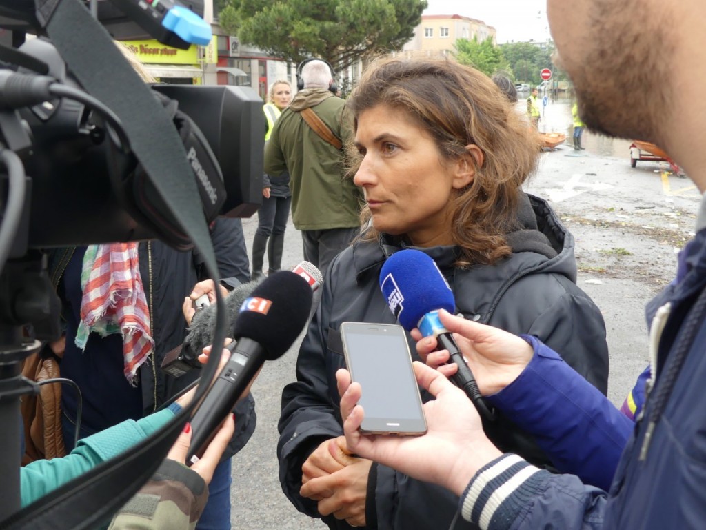 Sandrine Gelot-Rateau a indiqué que près de 2000 personnes étaient ou allaient être évacuées. ©S.N.