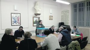 Au moment du dépouillement, dimanche 22 janvier, en mairie.