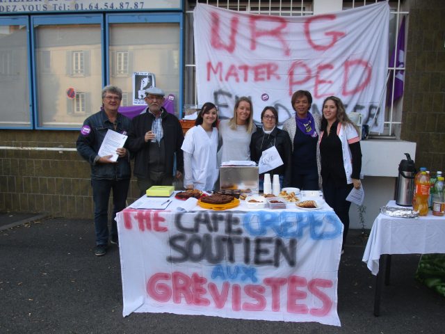 Grève à l'hopital de Longjumeau