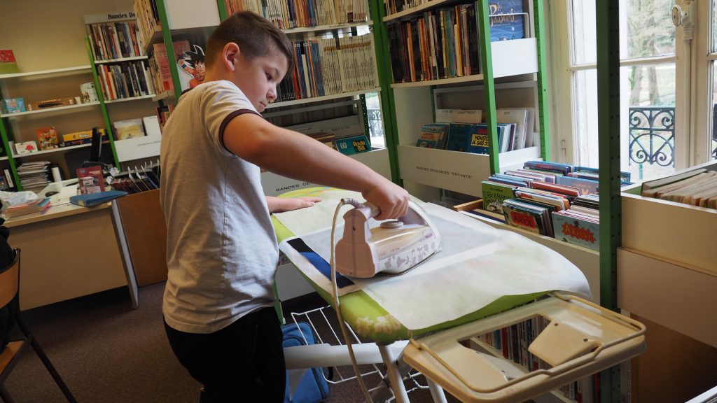 atelier géométrie sur textile dourdan médiathèque le grimoire centre ligne et quete