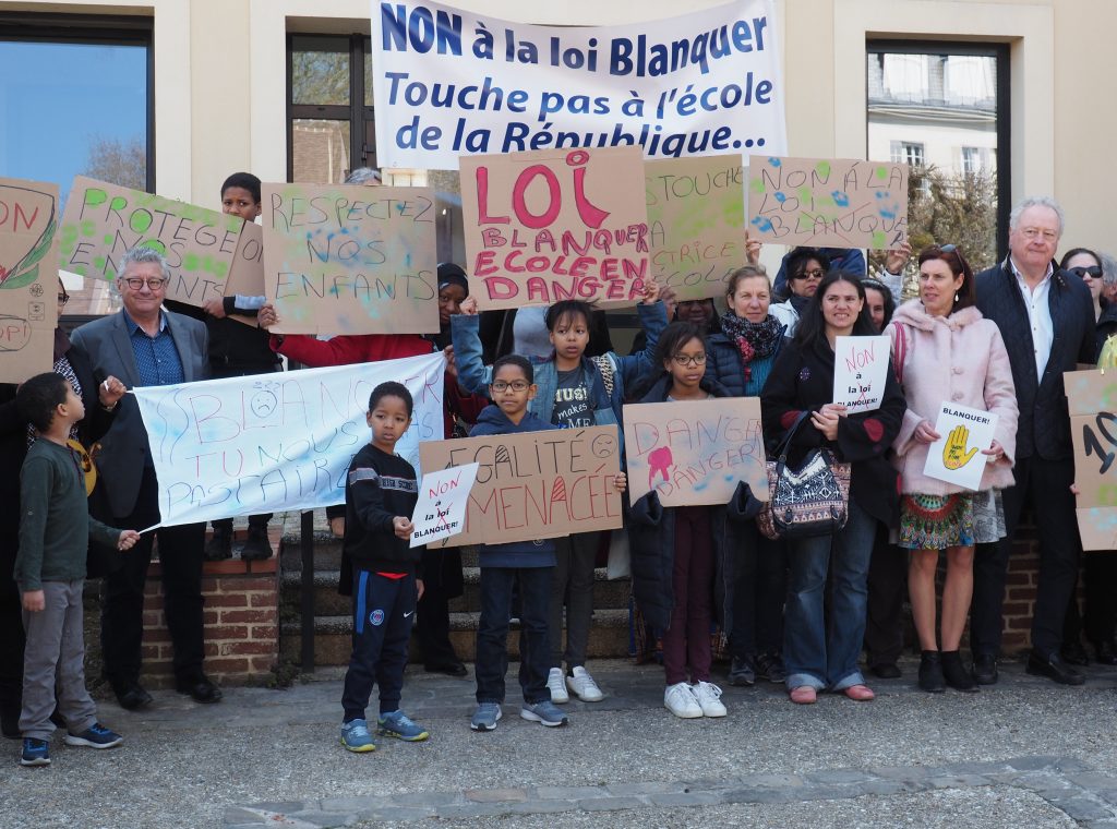 manifestation contre loi blanquer etampes