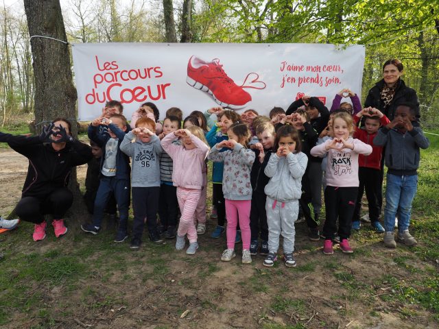 parcours du coeur maternelle la norville bois de la garenne sport prévention santé