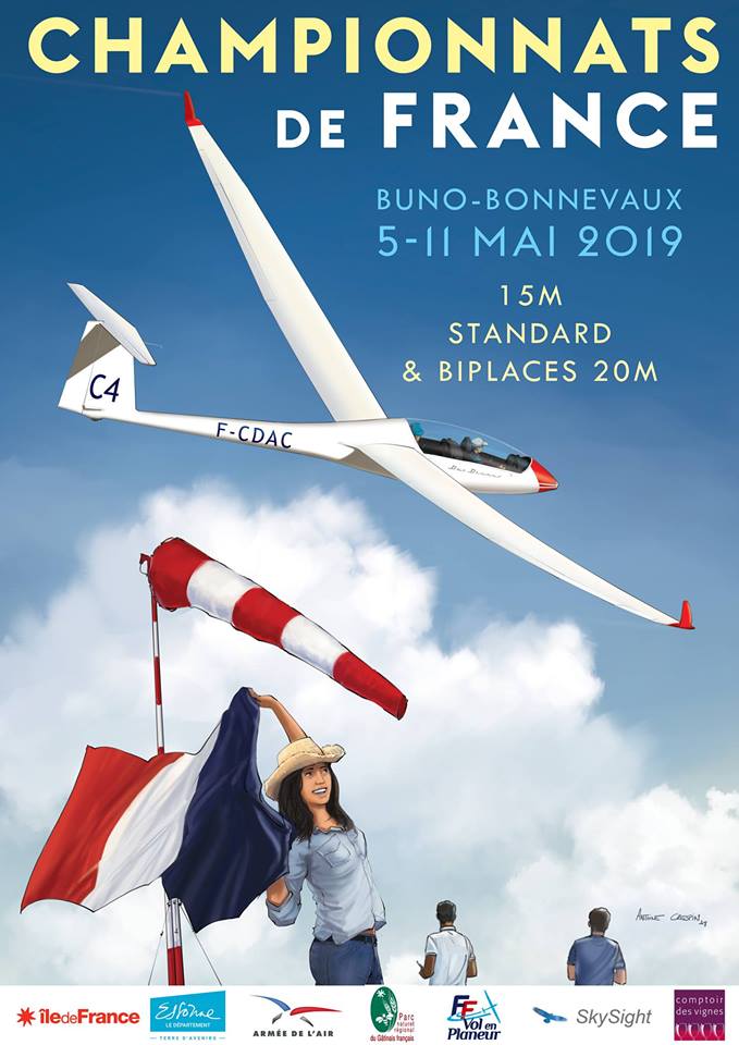 affiche championnat france planeur buno bonnevaux