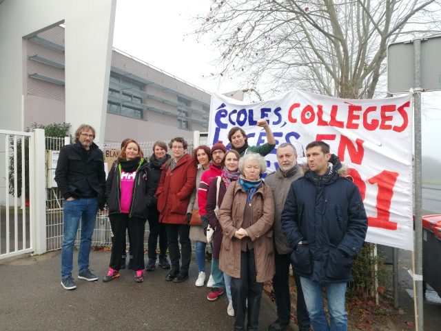Les professeurs de Palaiseau en grève