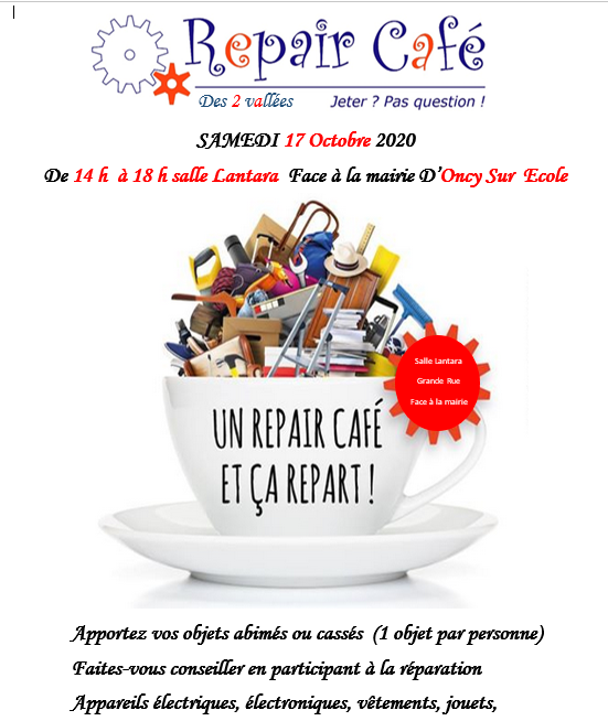 Repair'café d'Oncy-sur-Ecole