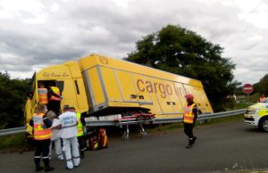 camion accident Lardy