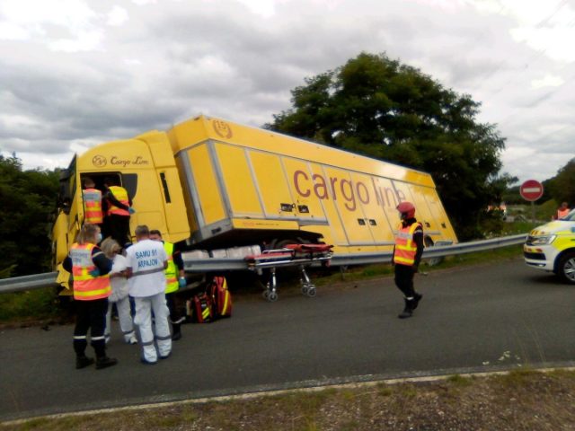 camion accident Lardy