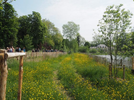 inauguration parc colombier Breuillet mai 2023 château chemin rive étang