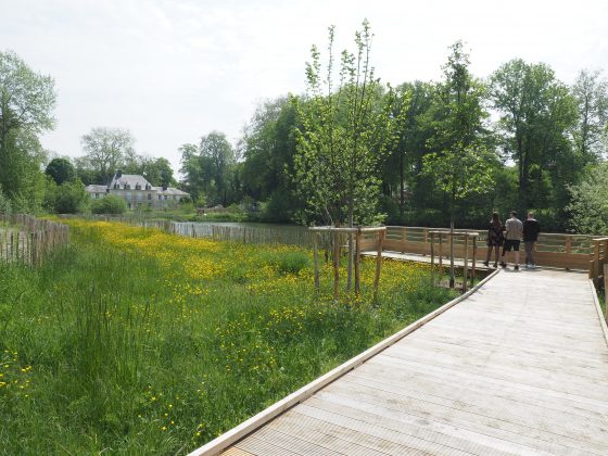 inauguration parc colombier Breuillet mai 2023 château ponton rive étang