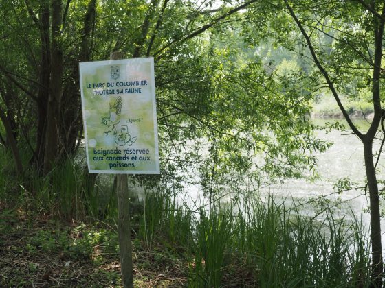 inauguration parc colombier Breuillet mai 2023 pancarte faune canard poisson