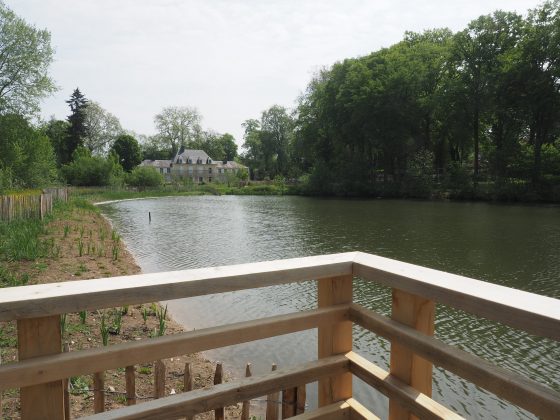 inauguration parc colombier Breuillet mai 2023 château ponton étang château